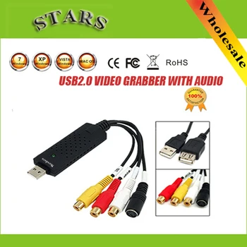 Адаптер за заснемане на видео карти USB 2.0 за чипсет STK1160 за ТЕЛЕВИЗОР, VHS, DVD, USB конвертор поддръжка на Windows 2000 / XP / 7