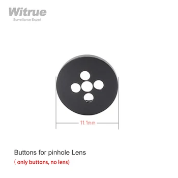 Аксесоари за видеонаблюдение Witrue Метални Бутони за обектив Phinhole с Винтовым на Стена Размер на 6,4 мм * P0.5 Диаметър на 11,1 мм Безплатна Доставка