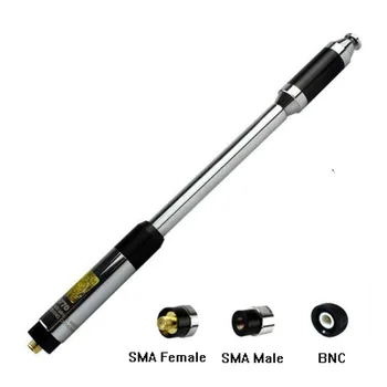 Антена С висок коефициент на усилване на RH770 Двухдиапазонная SMA Мъжки/SMA Мъжки/BNC Plug RH-770 Телескопична Антена За Kenwood BAOFENG UV-5R UV-82 Радио