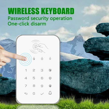 Безжичен Сензорен екран Заключване на Клавиатурата 433 Mhz Честота на Ev1527 Кодиране За Оръжия Разоружает Система за Сигурност Код за Достъп RFID Свързан Хъб Аларма