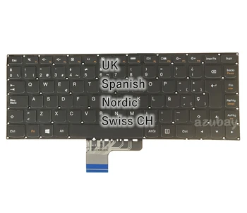 Британската Конфедерация QWERTZ LA Испански Северните Клавиатура За Lenovo Ideapad U330P / U330 Touch, U430P / U430 с чувствителен на допир подсветка /Без