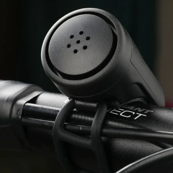 Велосипеден Електрически Клаксон Черно ABS USB Акумулаторна Велосипеден Звънец Говорител Пръстен Аксесоари За Велосипеди Силен Волан Аларма Пръстен
