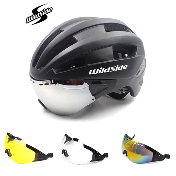 Велосипеден шлем Wildside Състезателна Каска За Пробно Време С Предпазни Очила За възрастни EPS Aero Ultralight Road МТБ Колоездене Casco Ciclismo
