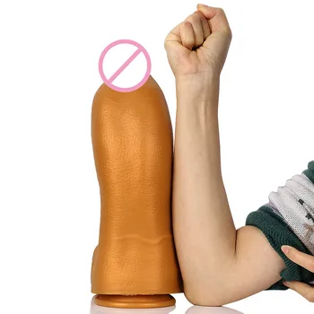 Вибратор имитация на фалоса дамски увеличена анален накрайник течен силикон закулисная Голяма мастурбация оргазъм юмрук секс продукт страст играчки