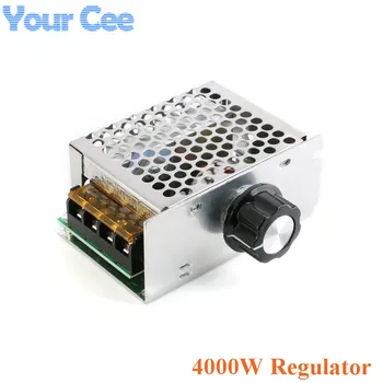Висока Мощност AC 4000 W На 220 В SCR Регулатор на Напрежение на Двигателя Регулиране на Слаби Регулатор на Скоростта Термостат Модул Електрически DIY Комплект