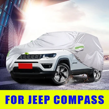 Водоустойчив Пълни Автомобилни Седалките Открит Козирка Прахоустойчив Сняг За Jeep Compass 2017 2018 2019 2020 Аксесоари