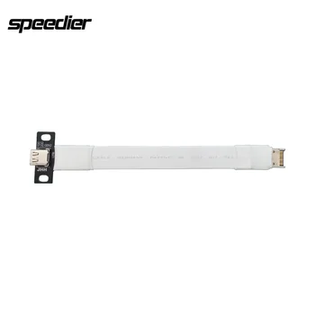 Вътрешен USB 3,2 Gen2x2 10G Адаптер тип C тип E Тел Прав кабел за Свързване USB Type C-E Кабел USB3.2 с крепежной катарама