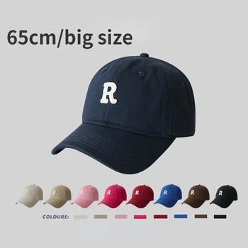 Голяма глава 60-65 см голям размер бейзболна шапка на Мъже, Жени модули писмо спортна двойка извити татко шапка унисекс за крикет капачката на едро 