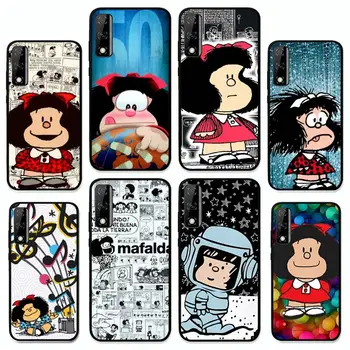 Горещ Калъф за телефон Mafalda Момиче за Huawei Y9 У 7 Prime Y9s Y8s Y8p Y6p Y5 Y6 Капитан 50 20 Lite 10 Pro Калъф