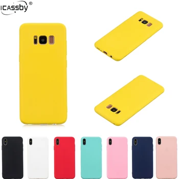 Гума Силиконов Калъф От TPU За Samsung Galaxy S8 Case Plus Samsung S8 Case Цвят на Карамел Мека Делото От TPU Galaxy S8 Plus на Корпуса