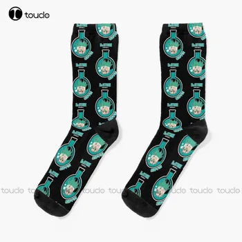 Д-р Стоун: Чорапи Сенку Chibi Тъмно синьо и Бейзболни Чорапи Персонализирани Потребителски Унисекс Възрастни Юношески Младежки Чорапи 360 ° Цифров Печат Подарък