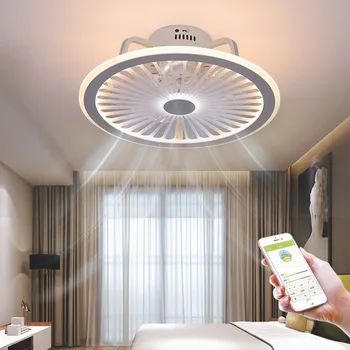Дистанционно управление LED вентилатор на тавана модерна лампа с лампа дистанционно управление вентилатор, 50 см украса спални прилагането аксесоари