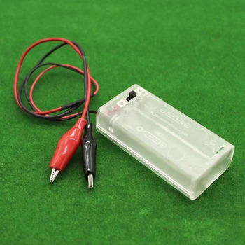 Държач на батерията 3 В Калъф за Съхранение на Скоростната 2 Батерии тип AA с клипове тип 