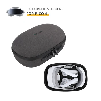 ЕВА е Твърда Чанта За Съхранение на PICO 4 VR Многофункционална Кутия За Съхранение на Слушалки Пътна Чанта За Носене VR Аксесоари