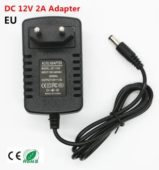 ЕС Включете Ac 110 - 240 v 220 v 50/60 Hz ДО DC 12v 2A Захранване, Датчик за Светлина За Led Лента Импулсно Захранване на Зарядното Устройство
