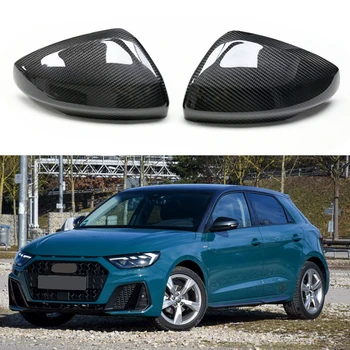 За Audi A1 Подобряване На Нож От Въглеродни Влакна Колата Външната Повърхност На Огледалото За Обратно Виждане На Капака На Огледалото За Обратно Виждане 2019 2020 2021