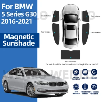 За BMW Серия 5 G30 2016-2021 Авто сенника на Предното Стъкло, Слънцезащитни Магнит Щит на Предното Стъкло Козирка Детски Козирка Странично Прозорец на Окото