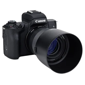 За EOS M50 M50 Mark II сенник за обектив обектива на камерата ES60 ES-60 за Canon EF-M 32 мм f/1,4 STM Φ43 мм Филтър на Обектива