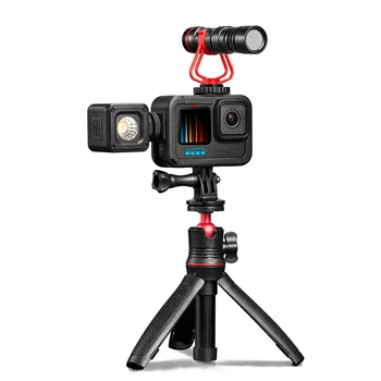 За GoPro10 9 Черна Екшън Камера Защитна Рамка с Перезаряжаемым Странично Защитен Калъф Капак на Обектива и Аксесоари GoPro