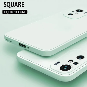 За Huawei Honor 9 20 10 30 Lite Pro Y8P X10 Honor Play 3 4T Pro 5T P Smart Z V20 V10 Калъф Квадратен Оригинален Течен Силиконов Калъф
