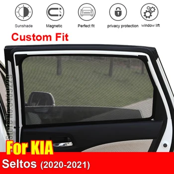 За KIA Seltos 2020-2021 Магнитно Странично Прозореца на Колата Козирка UV-Защита на душ Завеса Козирка Окото сенника на Лятната Защита