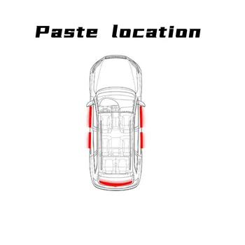 За MG ZS GS 5 350 Части TF GT 6 на Колата е от Въглеродни Влакна Праг Протектор Етикети Авто Багажник за Охрана на Плоча Украса Етикети