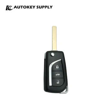 За Toyota Corolla Модифициран 3-ключ дистанционно Флип-ключ 433 Mhz (2007-2013) Autokeysupply AKTYC412