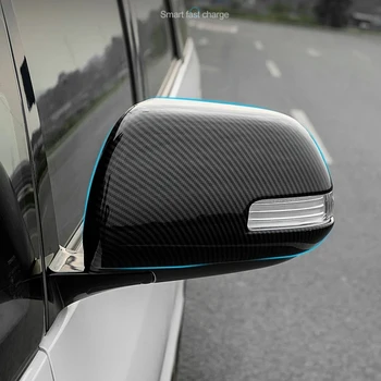 За Toyota Estima Previa ACR50 XR50 2006-2014 2015 2016 Въглеродни Влакна Хромирани Странични Огледала за Обратно виждане Тампон Автомобилен Стайлинг