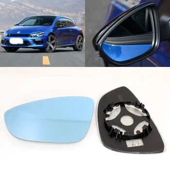 За Volkswagen Scirocco Автомобилна Врата Странично Мнение Широкоугольное Огледало за Обратно виждане Синьо Стъкло С Подгряване Основата 2 бр