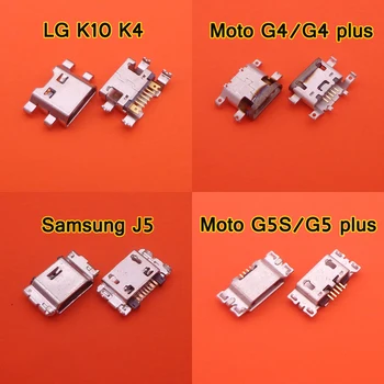 За МОТО G4 G5 Плюс G5S XT1641 XT1644 Micro USB конектор Конектор за Зареждане Портове и Конектори за Samsung J3 J7 J5 J500 J100 J300 LG K10