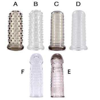 За многократна употреба Силикон презерватив с овце пунктирана пенис ръкав за мъже удължител вибратор обвивка презервативи пенис ръкав секс-играчки на петлите на кутията