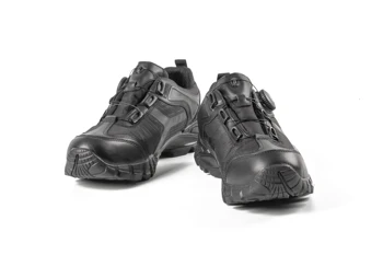 Заводска доставка на Висококачествена Солидна плъзгане Дръжка Със Затваряне Тип Гумени Подметки Полицейска Обувки