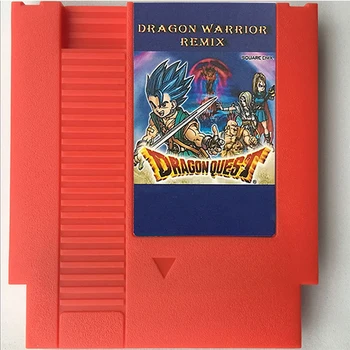 Запиши напредък Dragon Warrior Remix Игри касета Dragon Warrior 1/2/3/4, Dragon Quest 1/2/3/4 за 8 бита 72pin 60pin 8bit
