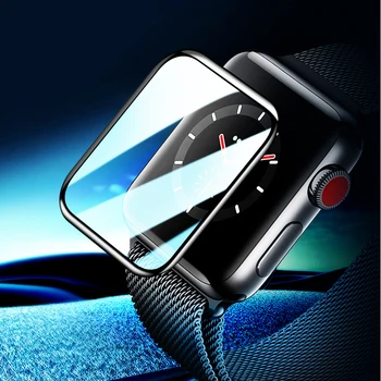 Защитно фолио за дисплея на apple watch SE/6/7/5/4/3/2 iwatch 44 мм 40 мм 42 мм, 38 мм, 3D Изогнутое защитно стъкло със защита от надраскване и мехурчета