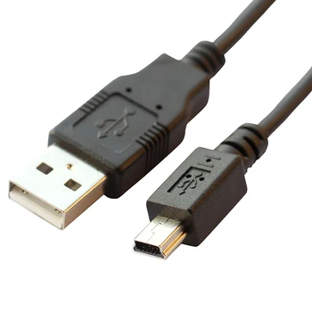 Кабел за зареждане, синхронизация на данните 1mtr Mini USB за автомобил, GPS MP3 MP4
