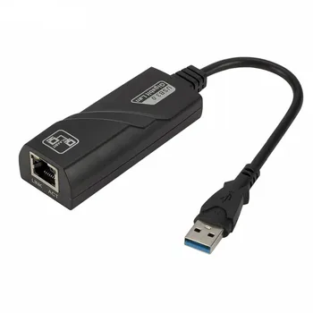 Кабелен USB 3.0, Gigabit Ethernet-LAN rj-45 (10/100/1000) Mbps Ethernet Мрежова карта За PC