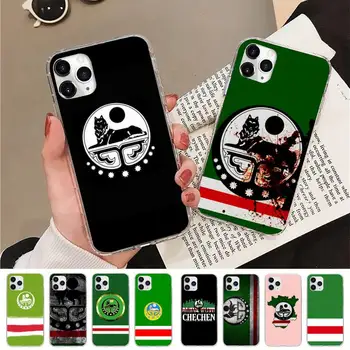 Калъф за мобилен телефон с флага на Чечения за iPhone 11 12 13 Mini Pro Max 8 7 6 6S Plus X 5 SE 2020 XR XS shell Case