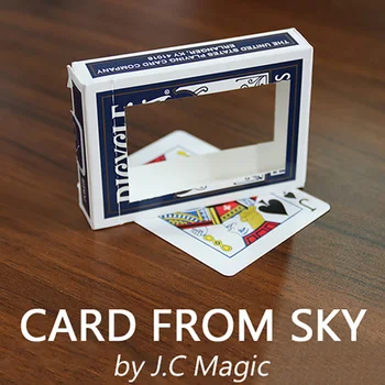 Карта от небето от J. C Magic магически Трикове Магьосник в Близък план Улица на Илюзията Трик Подпори Избраната карта се появява в игра на Магическа кутия