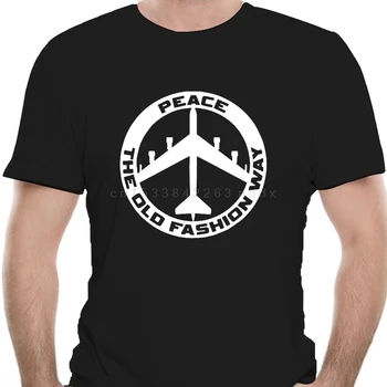Лятна Мода Мъжка Тениска Peace The Old Любовна Way Bombing Isis Drone Тениска 6641D