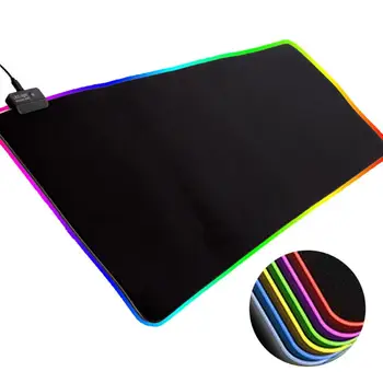 Мат клавиатура тампон на мишката игри RGB LED светлина светящая цветна осветява за Компютри