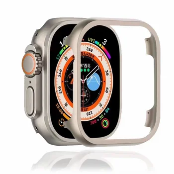 Метален Корпус за Apple Watch Серия Ultra 8 49 мм 7 41 мм 45 мм iWatch 8 6 SE 5 40/44 мм и Защитно покритие от алуминиева сплав, рамка Броня