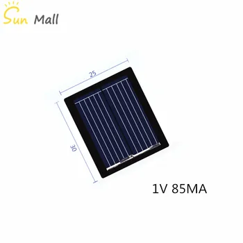 Мини-Поликристаллическая Силиконовата Соларен панел 1 В 85 MA / 80 MA Слънчевата Система САМ За Зарядни Устройства