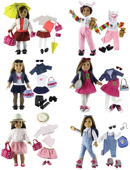 Много стилове за избор на 18-инчовата кукольной дрехи за американската кукли или кукли на нашето поколение, 18-цолови аксесоари за кукли