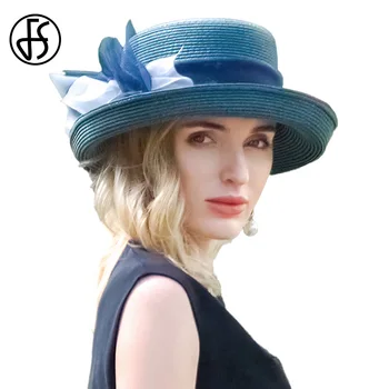 Модата на файлова система руло с плосък покрив сламена шапка с лък за жени UV-защита на случайни преместване на Слънцето плажна шапка дами уводна част на фатална жена