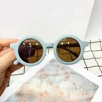 Модни Кръгли Детски Слънчеви Очила За Момчета И Момичета, Vintage Слънчеви Очила С Защита От Uv, Класически Детски Очила Lentes Gafas De Sol