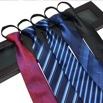 Мъжка Вратовръзка с Цип, Модни Шарени Бизнес Професионални Униформа Вратовръзки за Мъжете, Дизайнерски Мързелив Вратовръзка с Цип със Стрелка