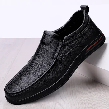 Мъжки модел обувки, Ежедневни Oxfords най-високо качество, мъжки модела обувки от естествена Кожа, бизнес официалната обувки Дантела, обувки за сватбени партита, мъжки обувки