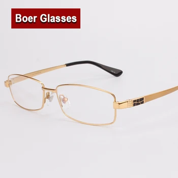 Мъжки слънчеви очила с пълна рамки от чист титан, рамки за очила, Очила за рецепта YASHILU 8835 (54-18-140)