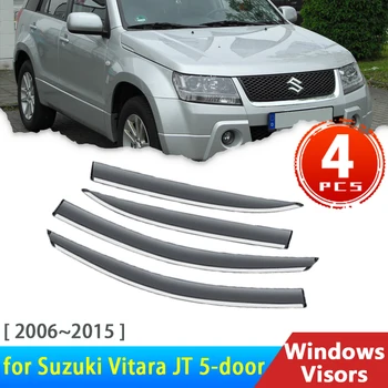 На предното стъкло за Suzuki Grand Vitara SZ JT 5-врати, 2006 3 ~ 2015 Аксесоари Автомобилни Странични Прозорец Очила Дъжд Вежди Козирка Дефлектори