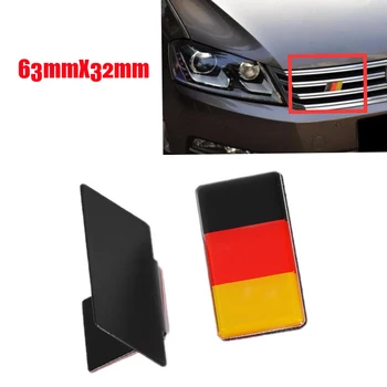 Немски Флаг Решетка, Емблемата на Иконата За Volkswagen Scirocco GOLF 7 Golf 6 Polo GTI VW Tiguan за Audi A4 A6 Автомобилни Аксесоари
